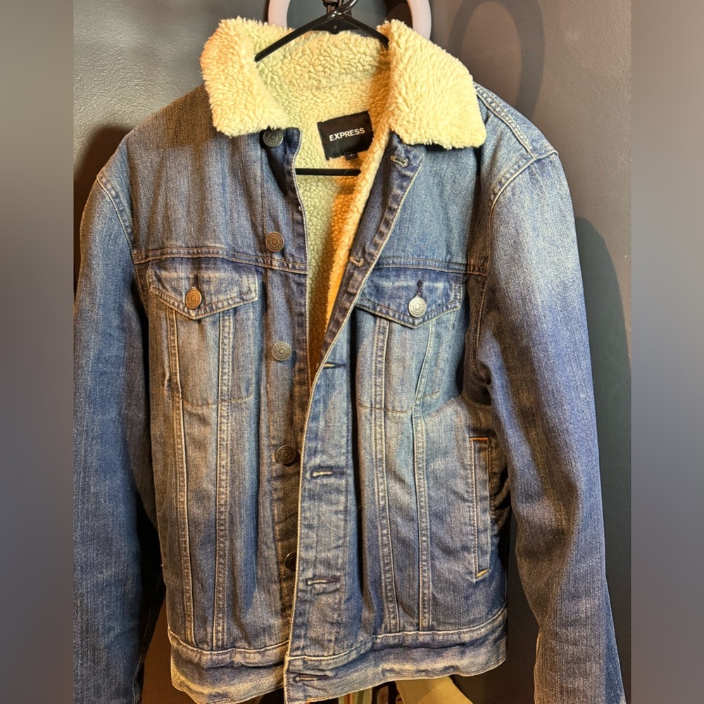 EXPRESS JEAN FUR JACKET